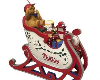Danbury Mint Philadelphia Phillies Sleigh Figurine