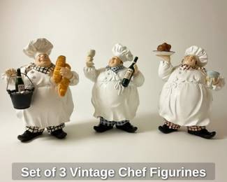 Set of Vintage Chef Figurines
