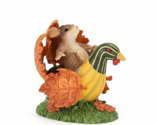 Charming Tails Turkey Traveller Figurine by Fitz and Floyd Item or