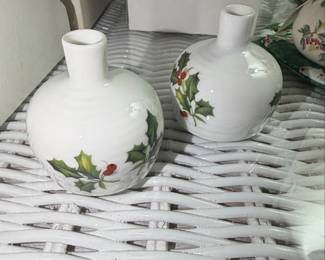 Lefton Holly Bud Vase
