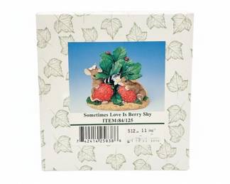 Charming Tails Sometimes Love is Berry Shy Figurine by Fitz and Floyd second image