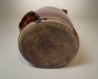 Vintage Stoneware Batter Jug with Wire Bail Handle second image