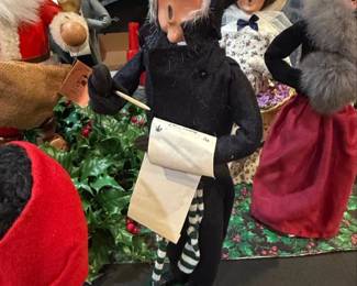 Byers Choice Caroler Figure Man with Scroll and Writing Implement