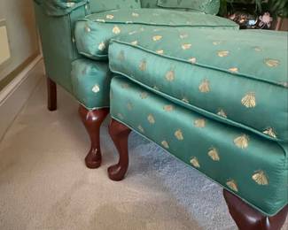 Pennsylvania House Wingback Chair and Ottoman third image