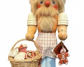 Christian Ulbricht Gingerbread Cookie Baker Nutcracker with Basket