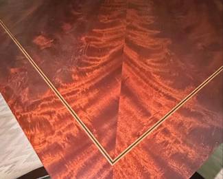 Vintage Mahogany Game Table with Chairs second image