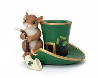 Charming Tails Irish You Luck Figurine