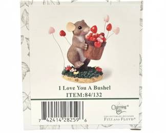 Charming Tails I Love You A Bushel Figurine or by Fitz Floyd second image