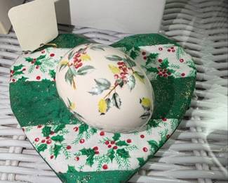 The Egg Lady Porcelain Ornament