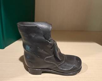 Cast Iron Victorian Boot Paperweight