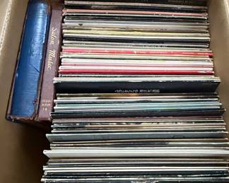 Vintage Vinyl Record Collection with Decca Salon Music Albums
