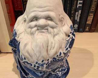 Kutani Ware Jurojin Figural Tobacco Jar