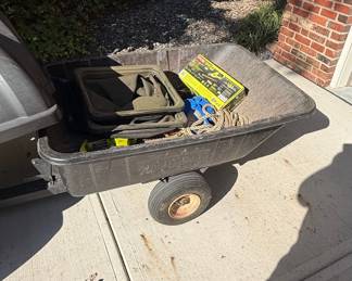 Cub Cadet LTX 1046 Riding Lawn Mower with Utility Trailer
