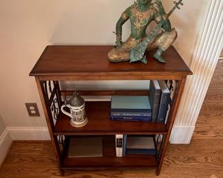 Vintage Wood and Metal Three-Tier Etagere