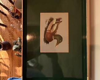 Vintage Otagiri Japan Lacquerware Mallard Duck Serving Tray