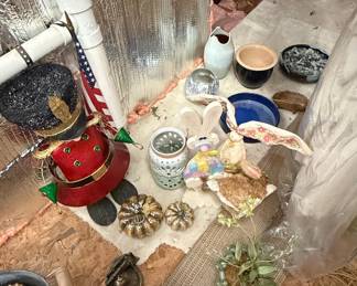 Assorted Seasonal Decor and Household Collectibles