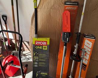 Ryobi ONE+ 18V Cordless Pole Saw and Echo Pole Saw Attachments