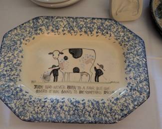 Molly Dallas Splatterware tray