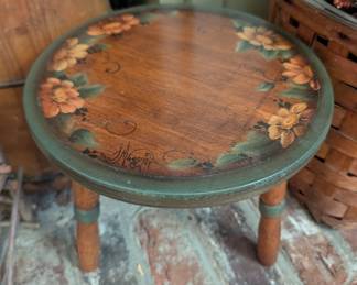 Adorable handpainted stool