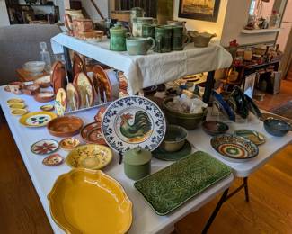 Loads of pottery by local and Appalachian potters