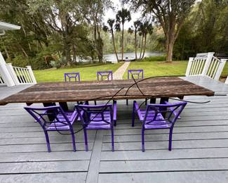 Custom Iutdoor Table and Chairs