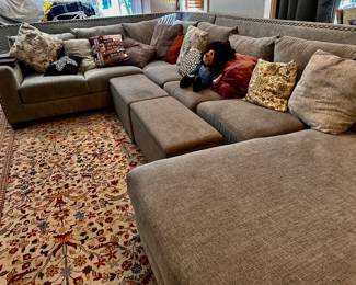 Great Sectional. Sofa & Persian Rug- 14’ x 9’6”