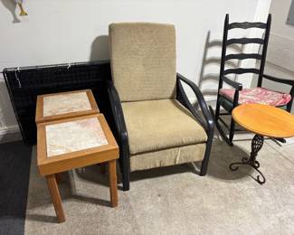 Side Tables and Porch Chairs