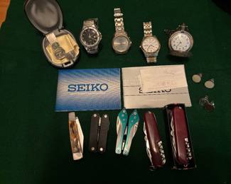Watches and Pocket Knives