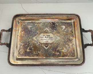 silver plate tray
