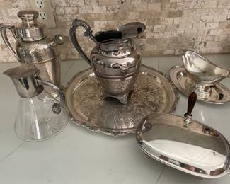 silver plate pieces