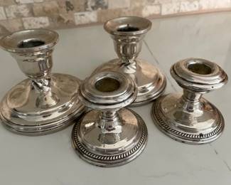 sterling silver candlesticks