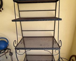 bakers rack potting stand