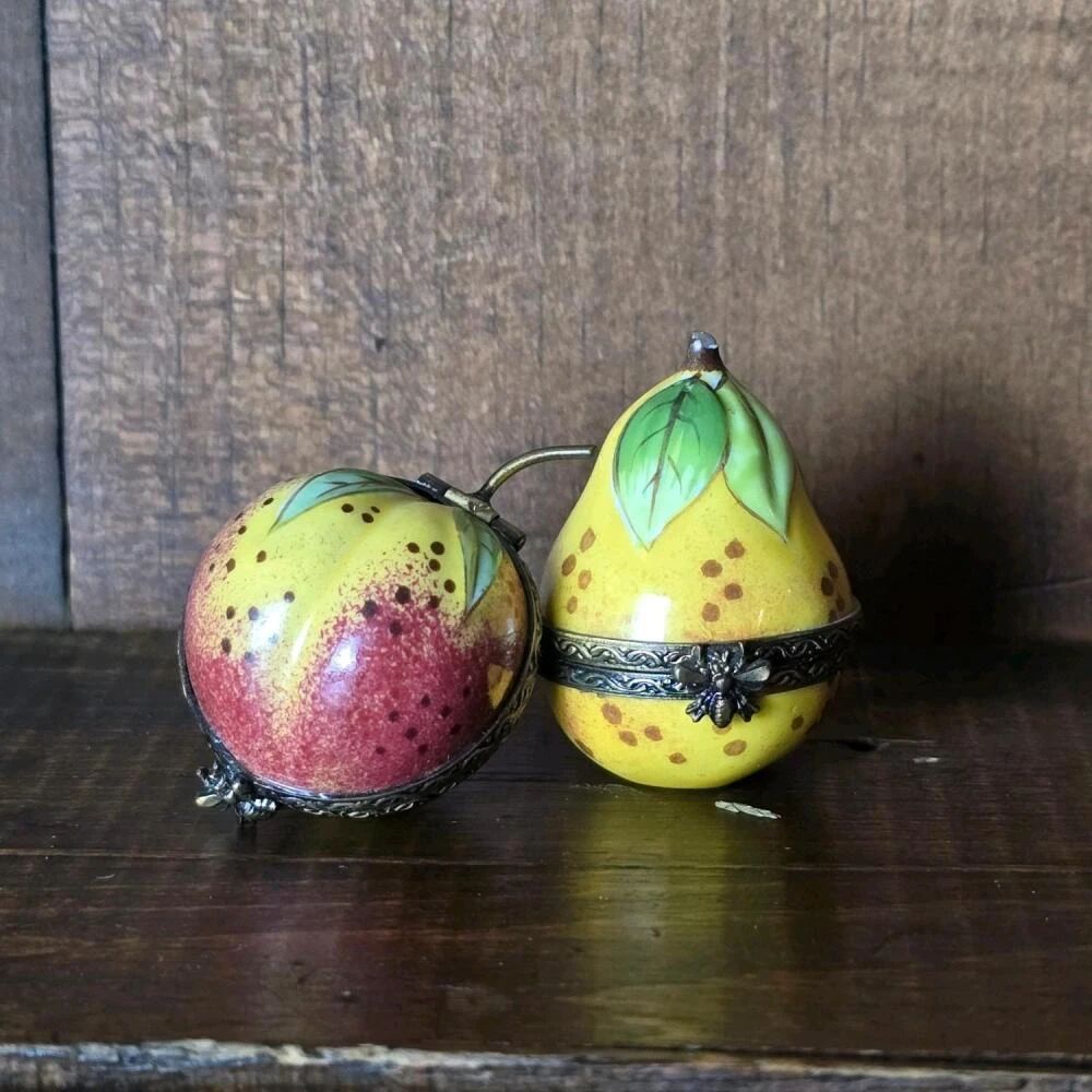 001 limogesfrancehandpaintedfruittrinke