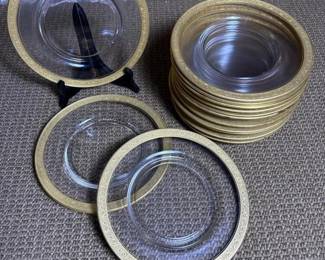 085 glassplateswithornategoldembossedt