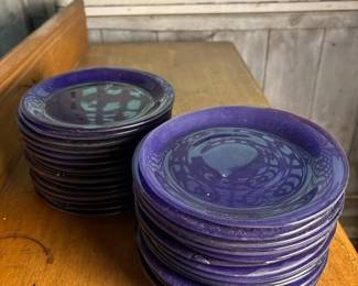 228 cobaltblueglassplatesmadeinmexico