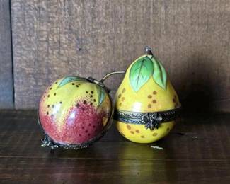 001 limogesfrancehandpaintedfruittrinke