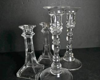 143 glasscandlesticksinmixedtraditional
