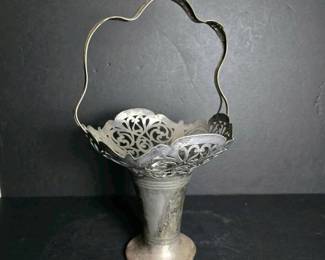 140 artdecostylesilverplatebasketbyin