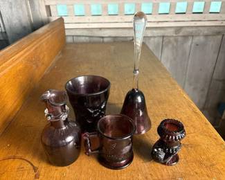 227 fiveassortedvictorianstyleamethystg