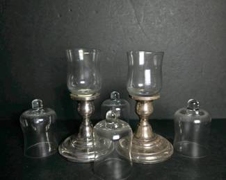 152 silverplateandglasshurricanecandle