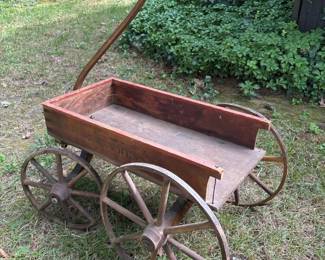 005 antiqueexpressstylewoodenwagon