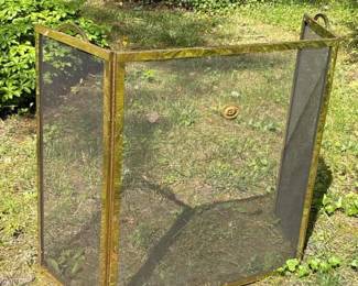 241 brassfoldingfireplacescreen