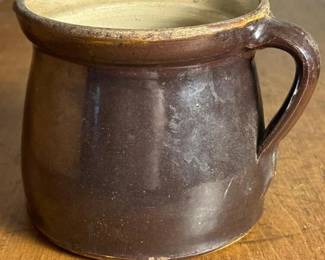 195 stonewarepotterypitcherwithhandlean