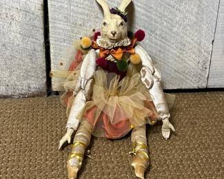 049 whimsicalrabbitballerinaartdoll