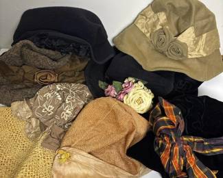 183 sevenwomensvintagestyledresshats
