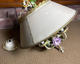 076 floraltolestylehangingchandelierwit