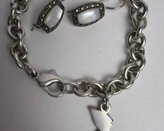 270 sterlingsilvercharmbraceletandpair