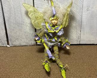 050 whimsicalpurpleandgreenfairydoll