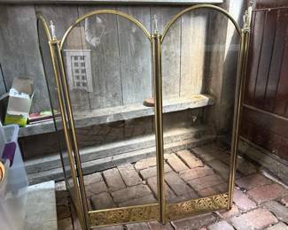 225 brassandglassfireplacescreenwithfi
