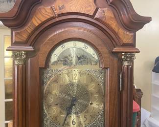 6ft+ Pearl Grandfather clock with rotating dial